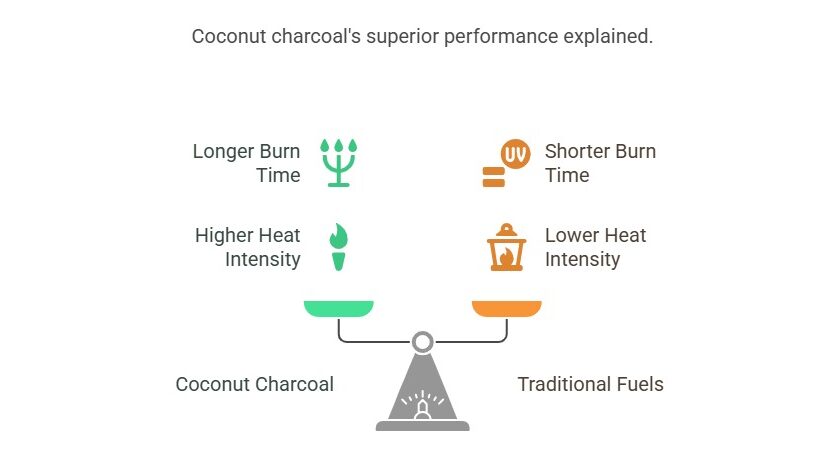 The Science Behind Coconut Charcoal’s Long Burn Time – A Review.
