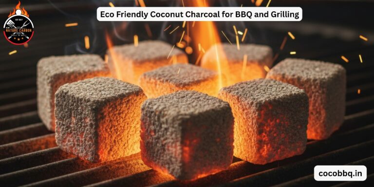 Eco Friendly Coconut Charcoal for BBQ and Grilling Provides Intense Heat Without Harming the Environment