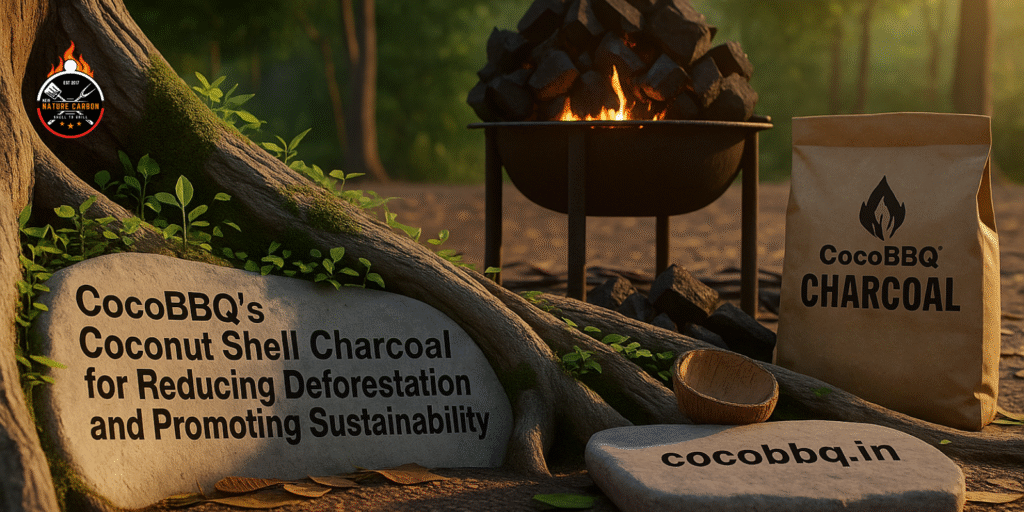 CocoBBQs Coconut Shell Charcoal for Reducing Deforestation-and-Promoting Sustainability