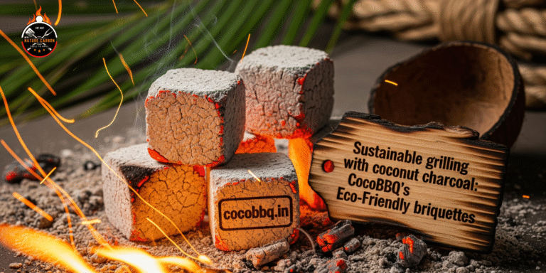 Sustainable grilling with coconut charcoal