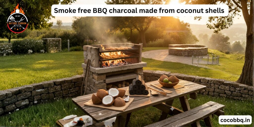 Smoke free BBQ charcoal