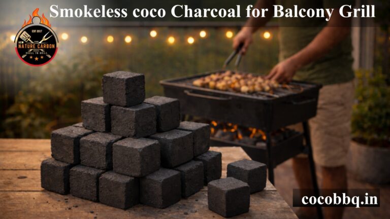 Smokeless coco Charcoal for Balcony Grill: Coco Charcoal is Perfect for Smokeless Balcony BBQ